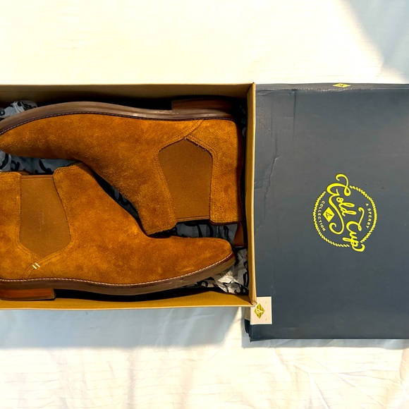 Sperry Gold Cup Caramel Exeter Chelsea Boots (11.5) - Picture 2 of 4